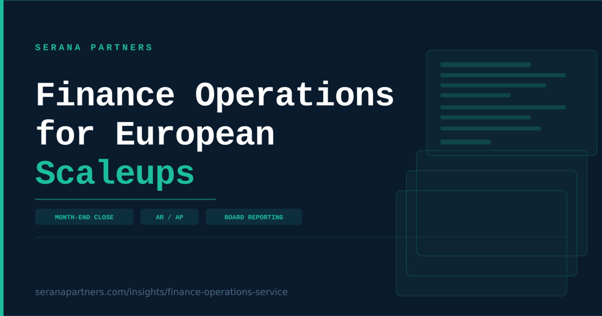 Finance Operations for European Scaleups: What It Is and How It Works