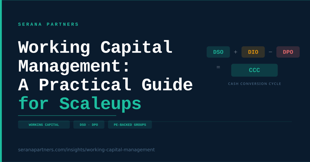 Working Capital Management: A Practical Guide for Scaleups and PE-Backed Groups